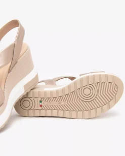 Nero Giardini Sandali Donna in Pelle Oro Sale