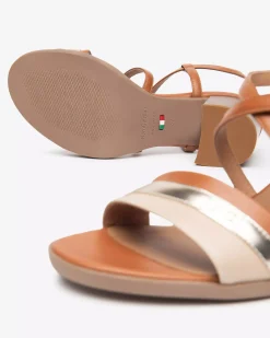 Nero Giardini Sandali Donna in Pelle e Materiale Tecnico New