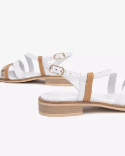Nero Giardini Sandali Donna in Pelle e Materiale Tecnico Bianco Best