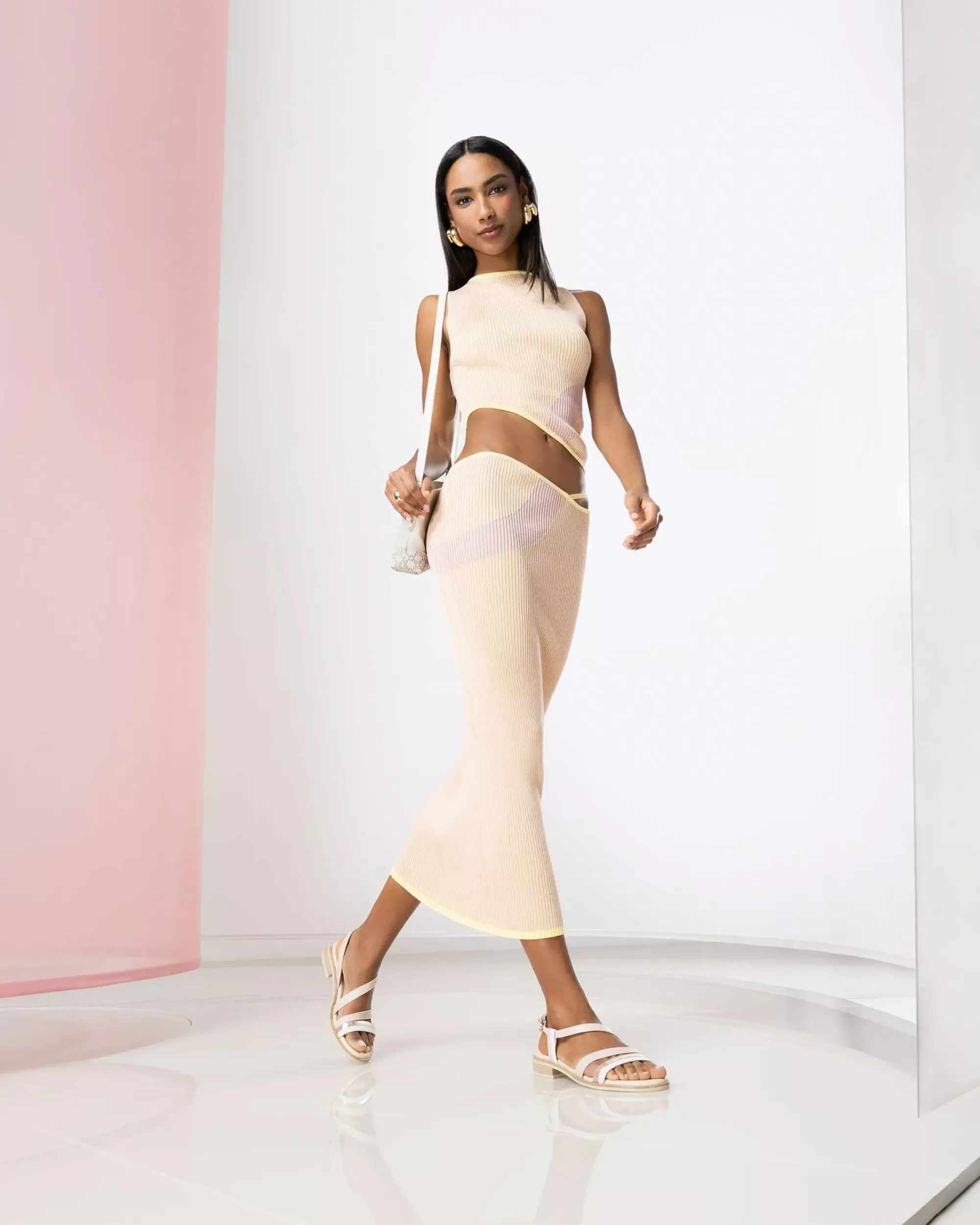 Nero Giardini Sandali Donna in Pelle e Materiale Tecnico Clearance