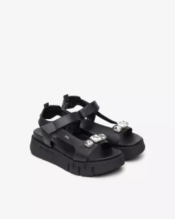 Nero Giardini Sandali Donna in Pelle e Materiale Tecnico Outlet