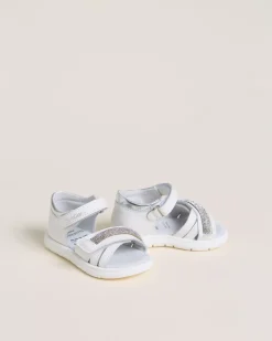 Nero Giardini Sandali Junior da Bambina in Pelle e Materiale Tecnico Discount