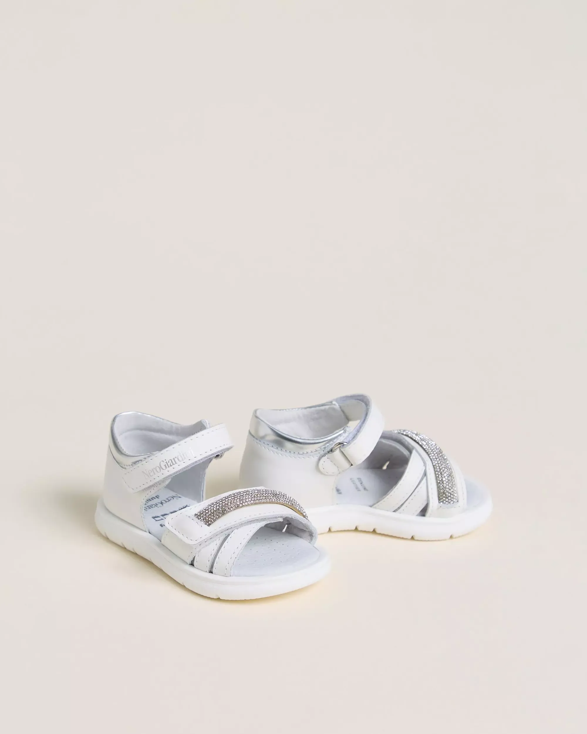 Nero Giardini Sandali Junior da Bambina in Pelle e Materiale Tecnico Discount