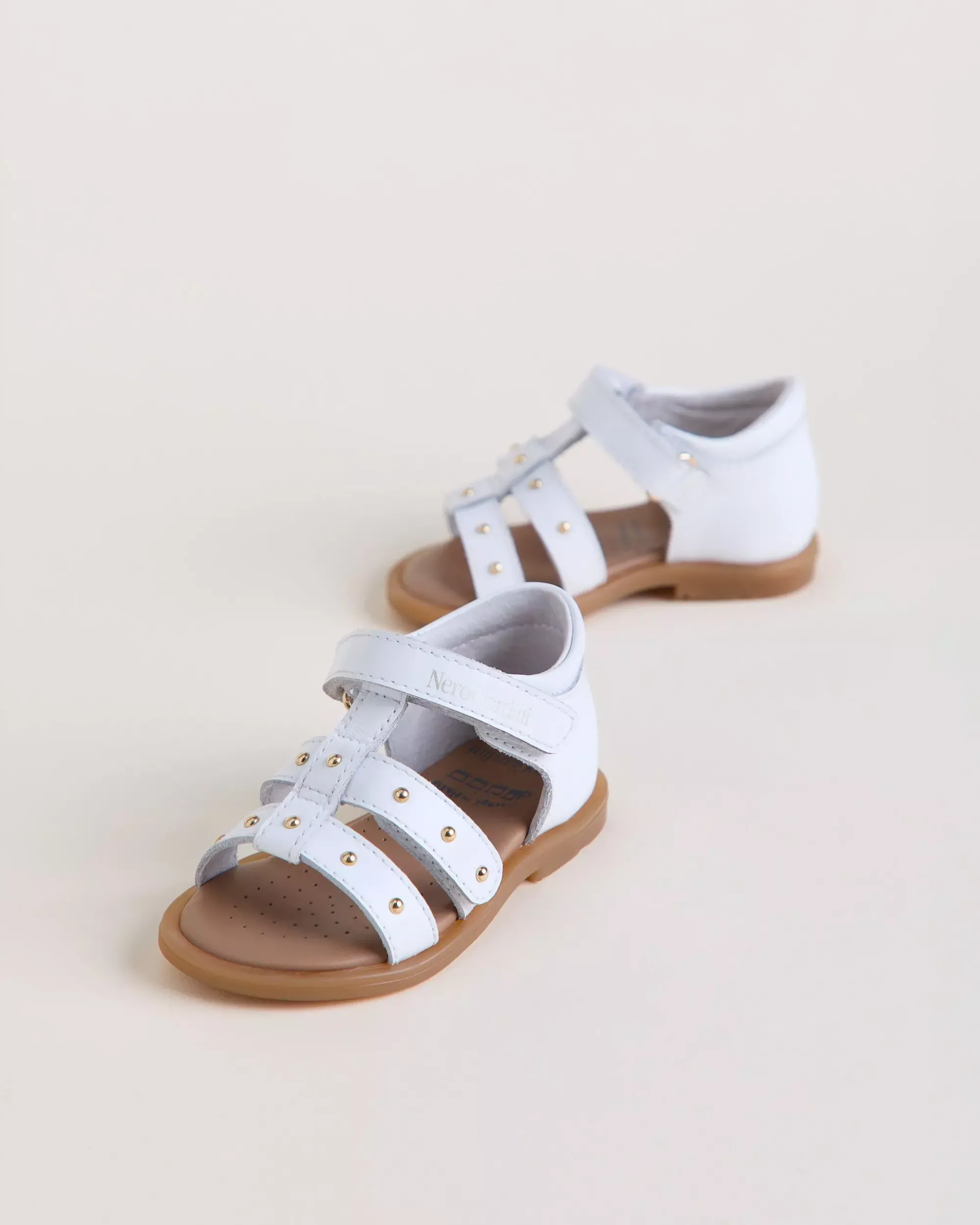 Nero Giardini Sandali Junior da Bambina in Pelle Bianco New