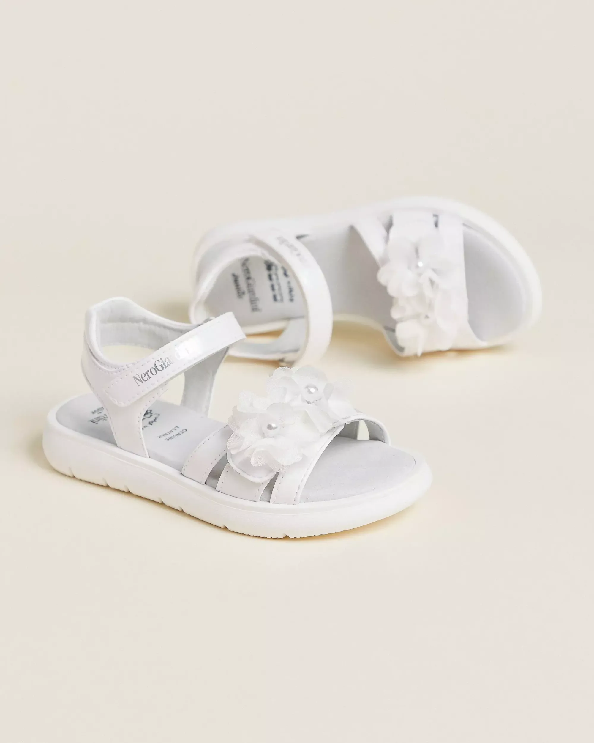 Nero Giardini Sandali Junior da Bambina in Pelle e Materiale Tecnico