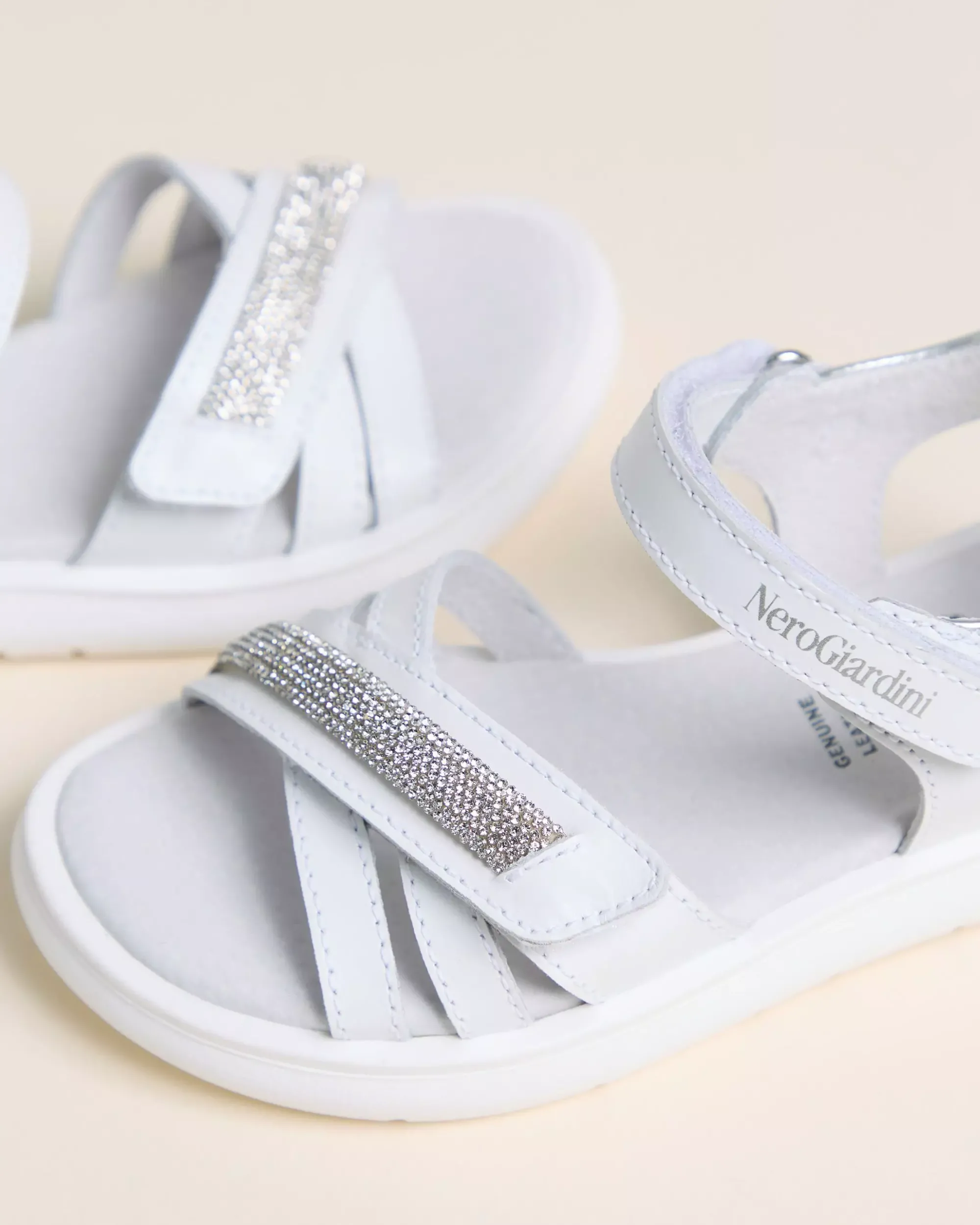 Nero Giardini Sandali Junior da Bambina in Pelle e Materiale Tecnico Best