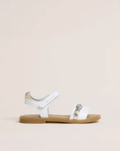 Nero Giardini Sandali Teen da Ragazza in Pelle e Materiale Tecnico New