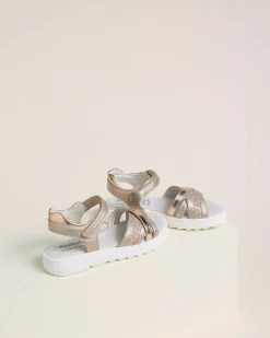 Nero Giardini Sandali Teen da Ragazza in Pelle e Materiale Tecnico Discount