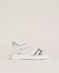 Nero Giardini Sandali Teen da Ragazza in Pelle e Materiale Tecnico Discount