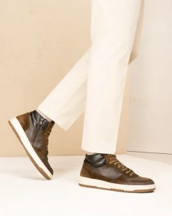 Nero Giardini Sneakers Alta Uomo in Pelle e Camoscio Best