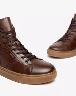 Nero Giardini Sneakers Alta Uomo in Pelle T. Di Moro