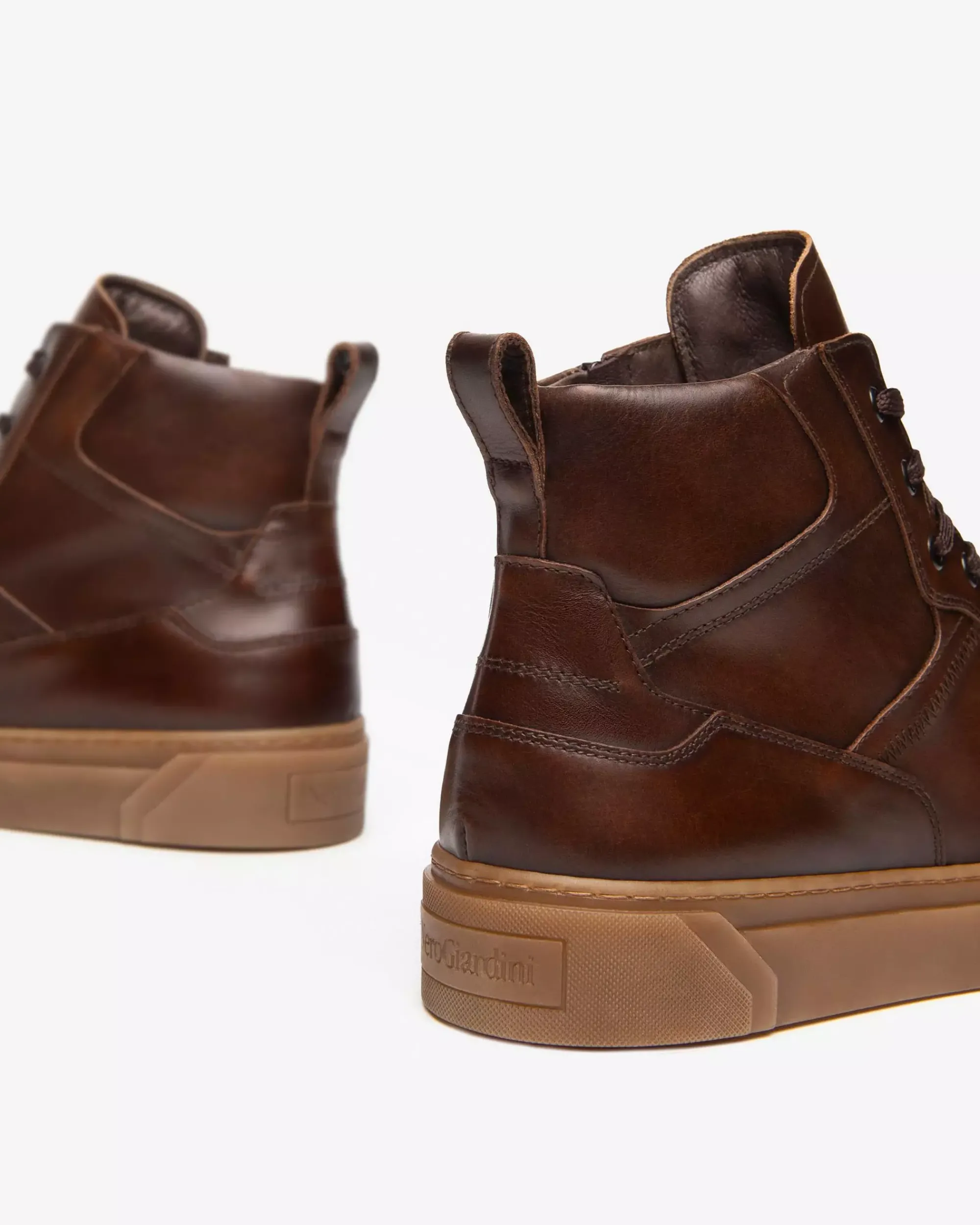 Nero Giardini Sneakers Alta Uomo in Pelle T. Di Moro