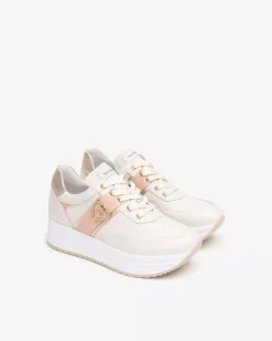 Nero Giardini Sneakers Donna in Pelle Avorio Discount