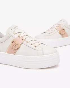 Nero Giardini Sneakers Donna in Pelle Avorio Online