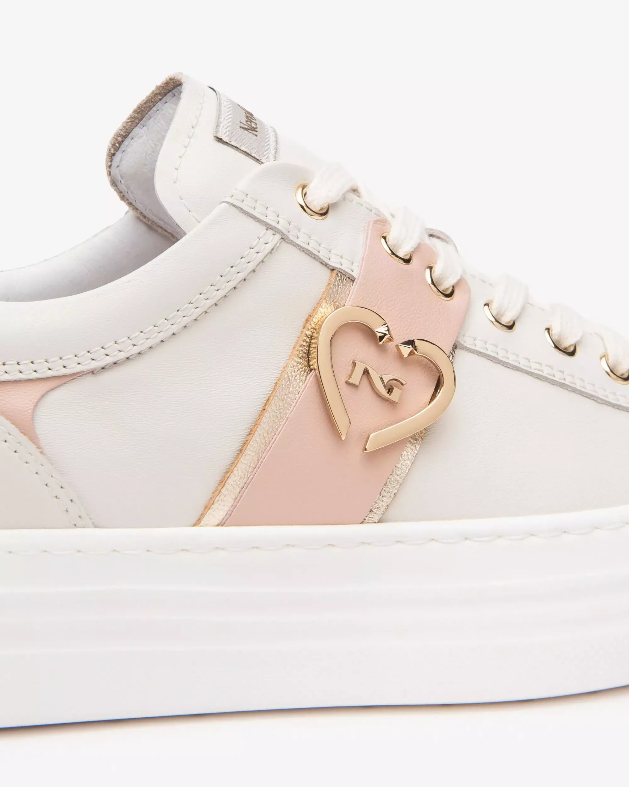 Nero Giardini Sneakers Donna in Pelle Avorio Online