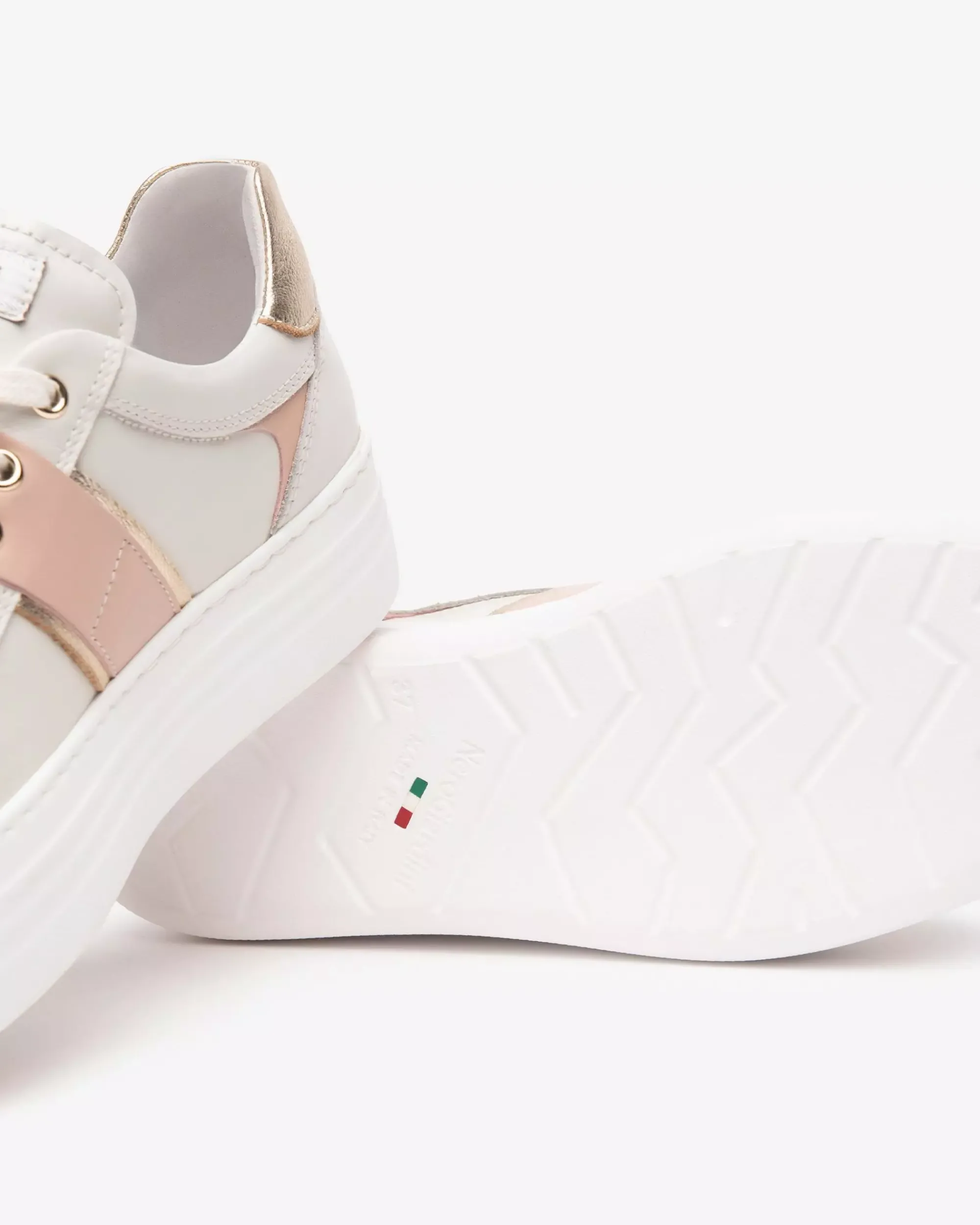 Nero Giardini Sneakers Donna in Pelle Avorio Online