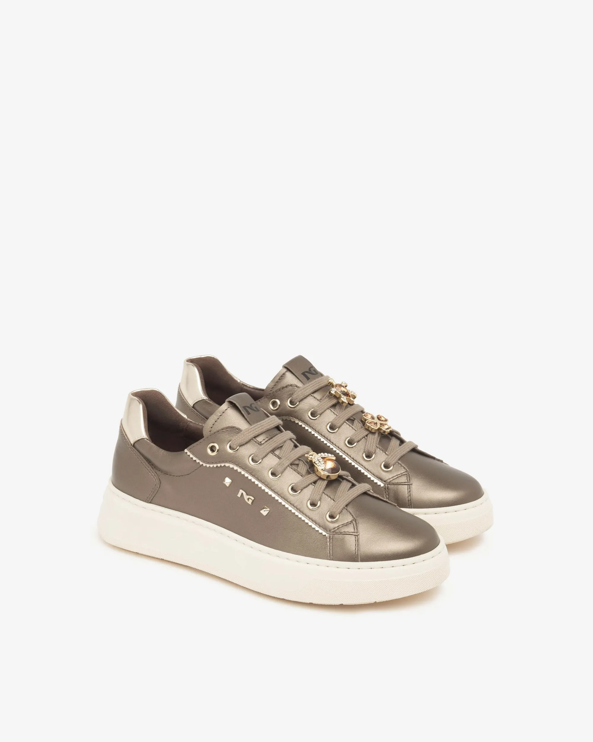 Nero Giardini Sneakers Donna in Pelle e Materiale Tecnico Discount