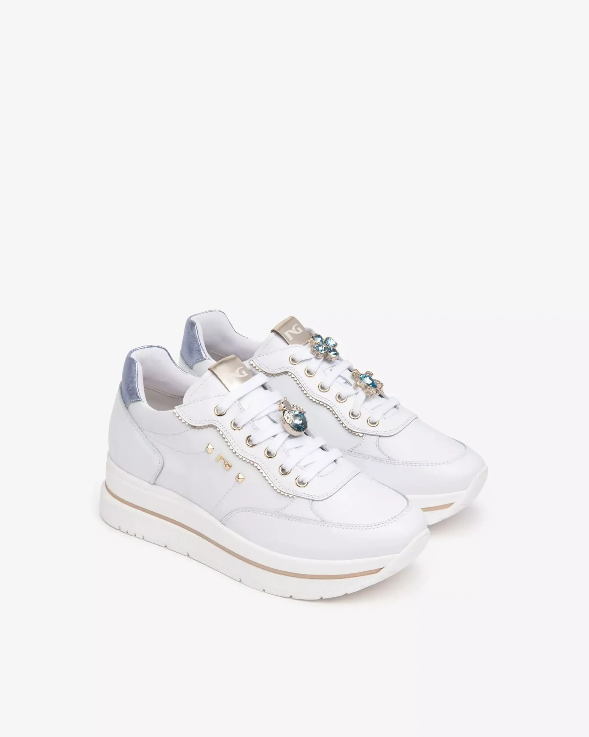 Nero Giardini Sneakers Donna in Pelle e Materiale Tecnico Discount