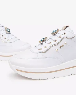 Nero Giardini Sneakers Donna in Pelle e Materiale Tecnico Discount