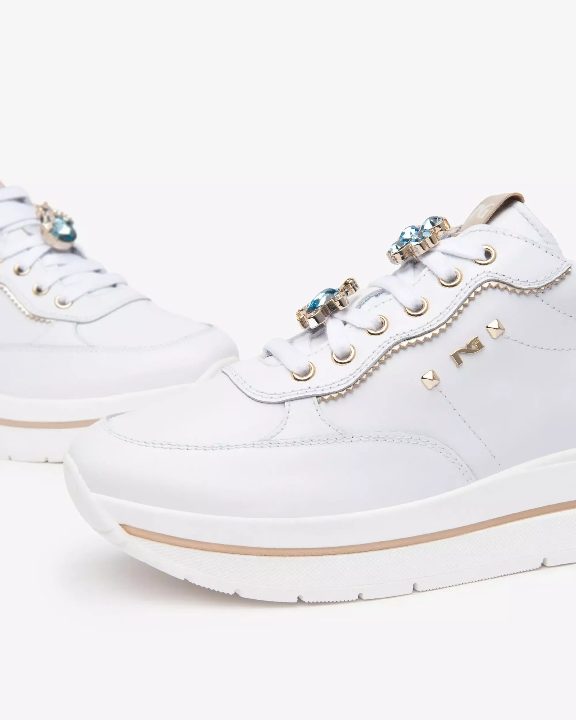 Nero Giardini Sneakers Donna in Pelle e Materiale Tecnico Discount