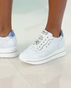 Nero Giardini Sneakers Donna in Pelle e Materiale Tecnico Discount