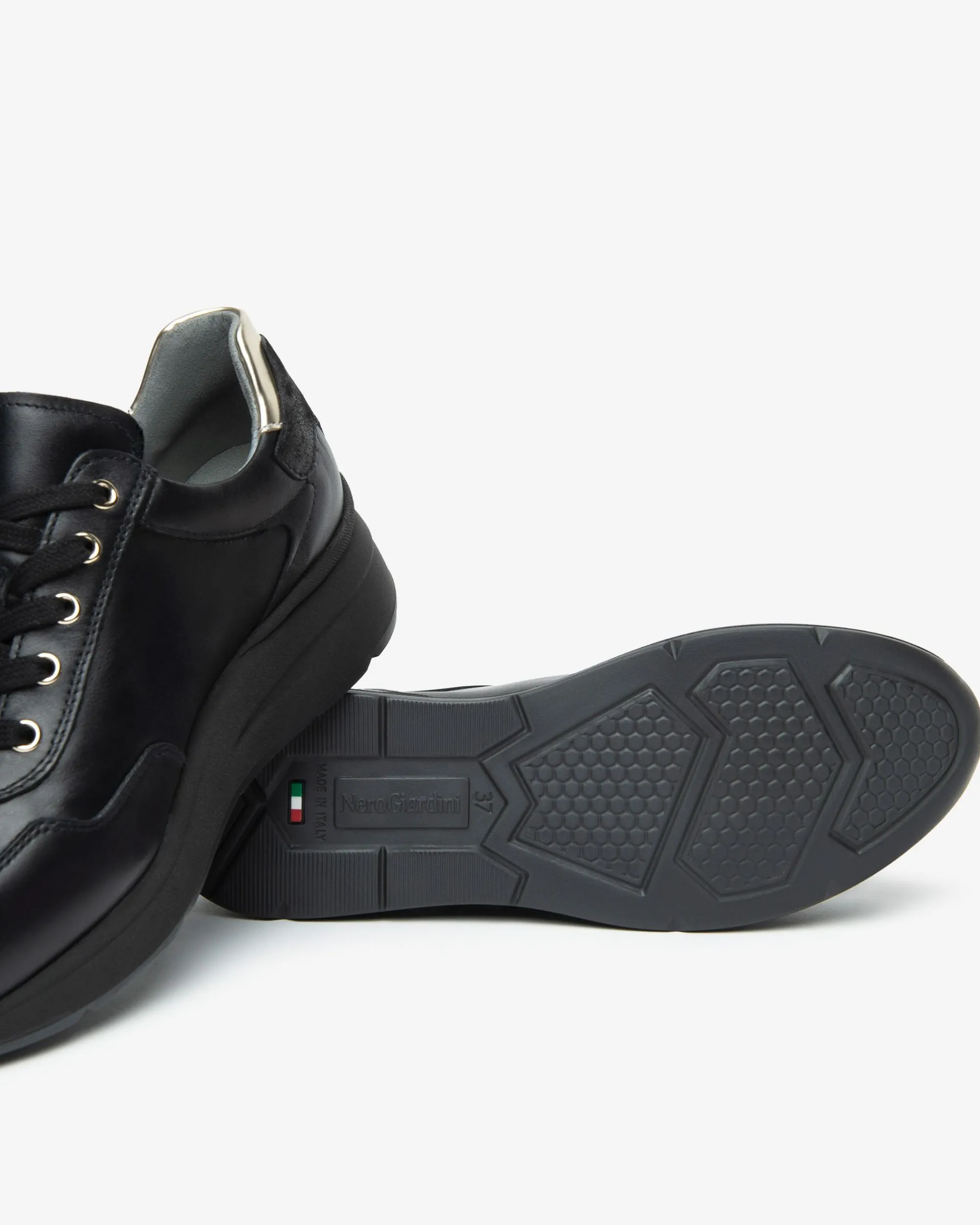 Nero Giardini Sneakers Donna in Pelle e Materiale Tecnico Clearance