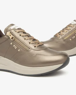 Nero Giardini Sneakers Donna in Pelle e Materiale Tecnico Clearance