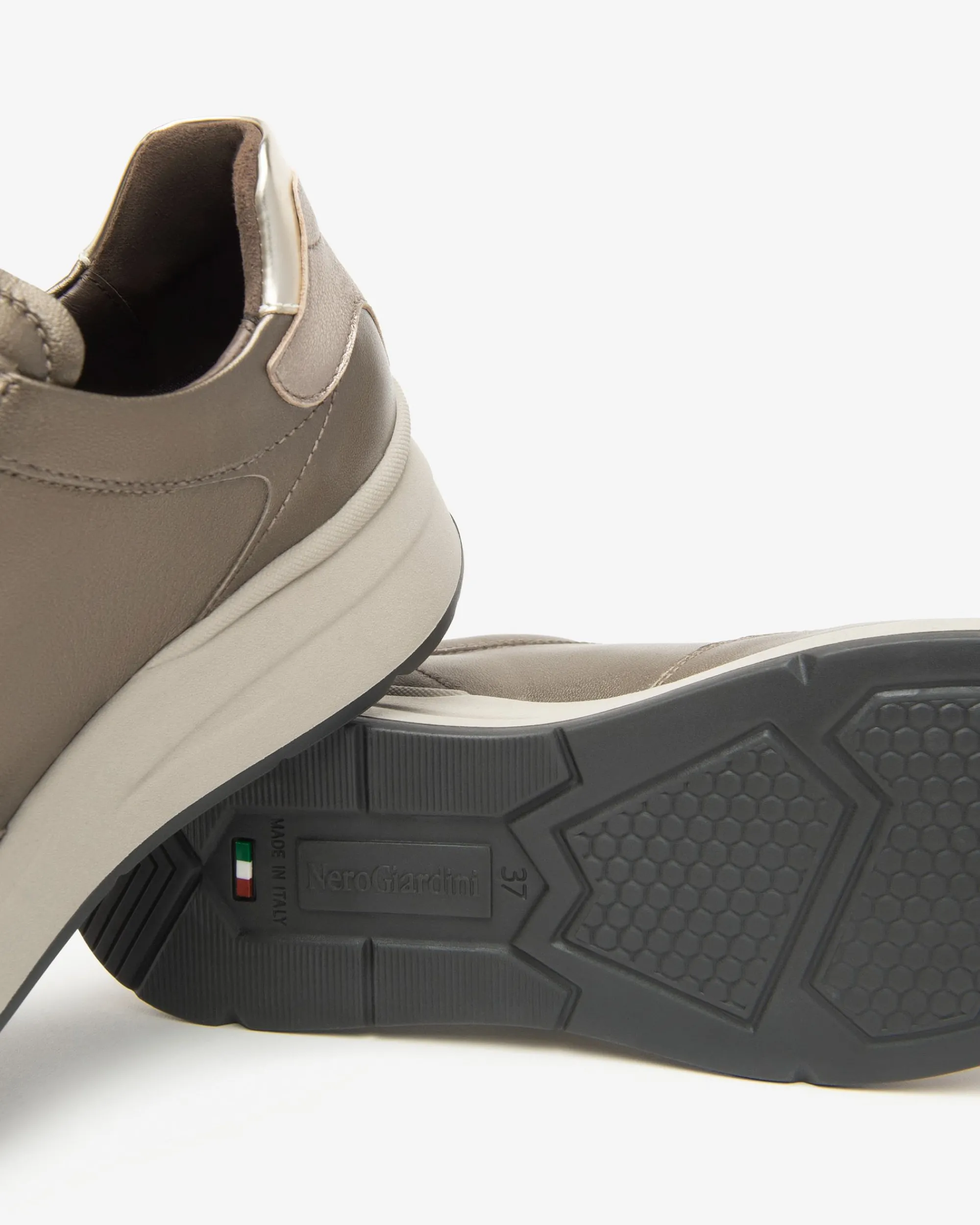 Nero Giardini Sneakers Donna in Pelle e Materiale Tecnico Clearance