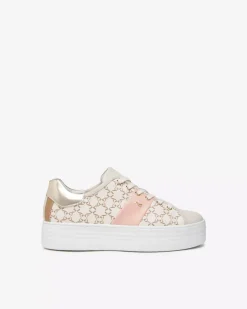 Nero Giardini Sneakers Donna in Pelle e Materiale Tecnico Avorio Sale