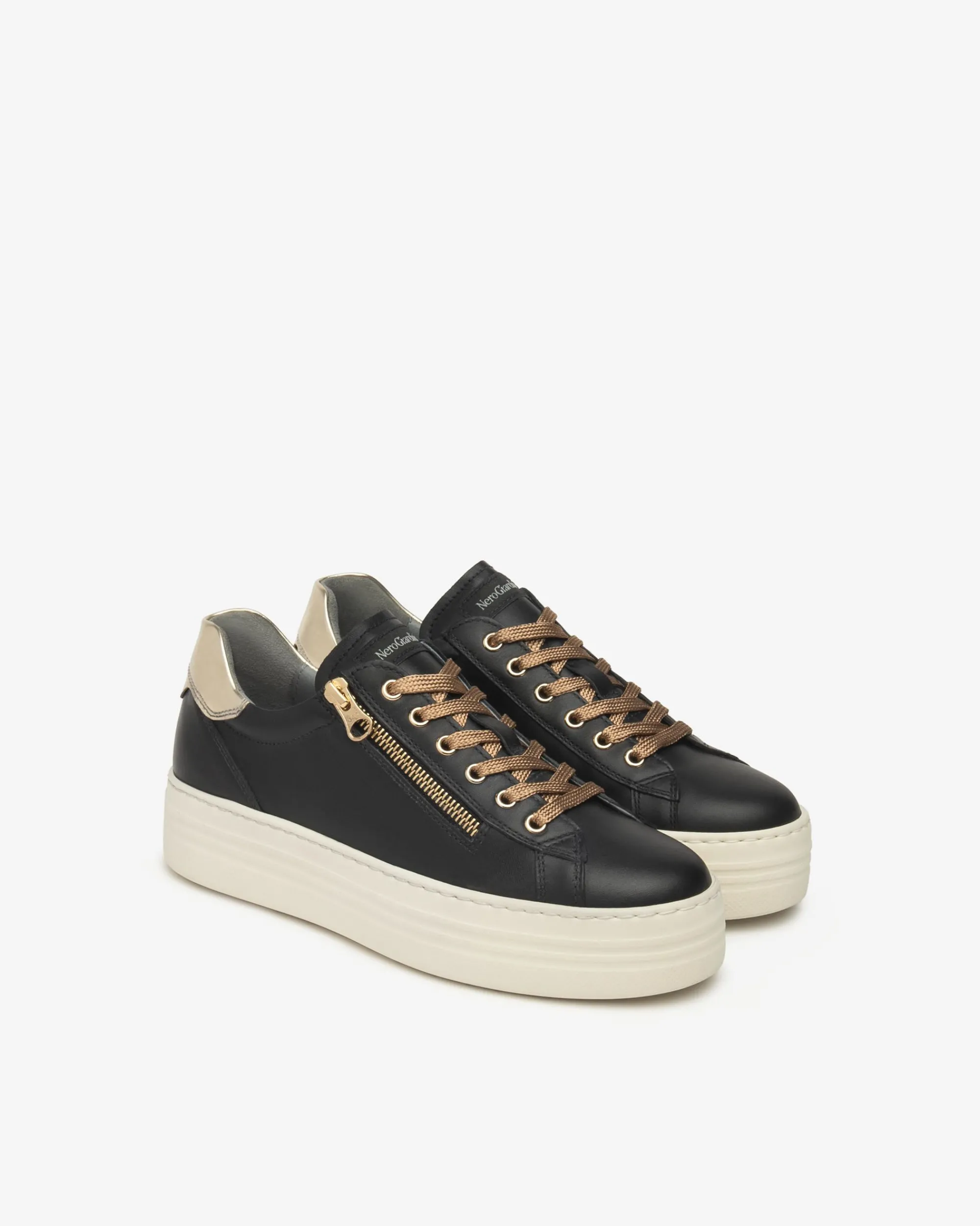 Nero Giardini Sneakers Donna in Pelle e Materiale Tecnico Sale