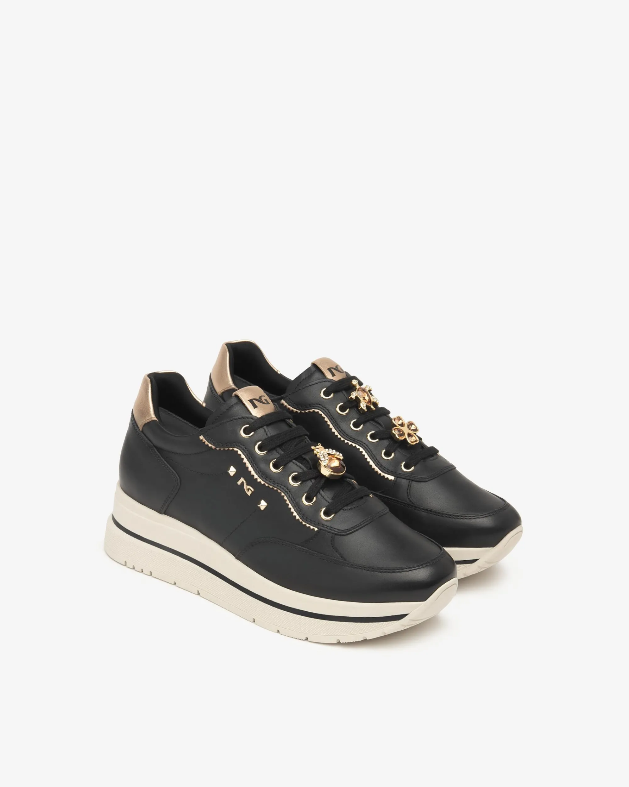 Nero Giardini Sneakers Donna in Pelle e Materiale Tecnico Discount
