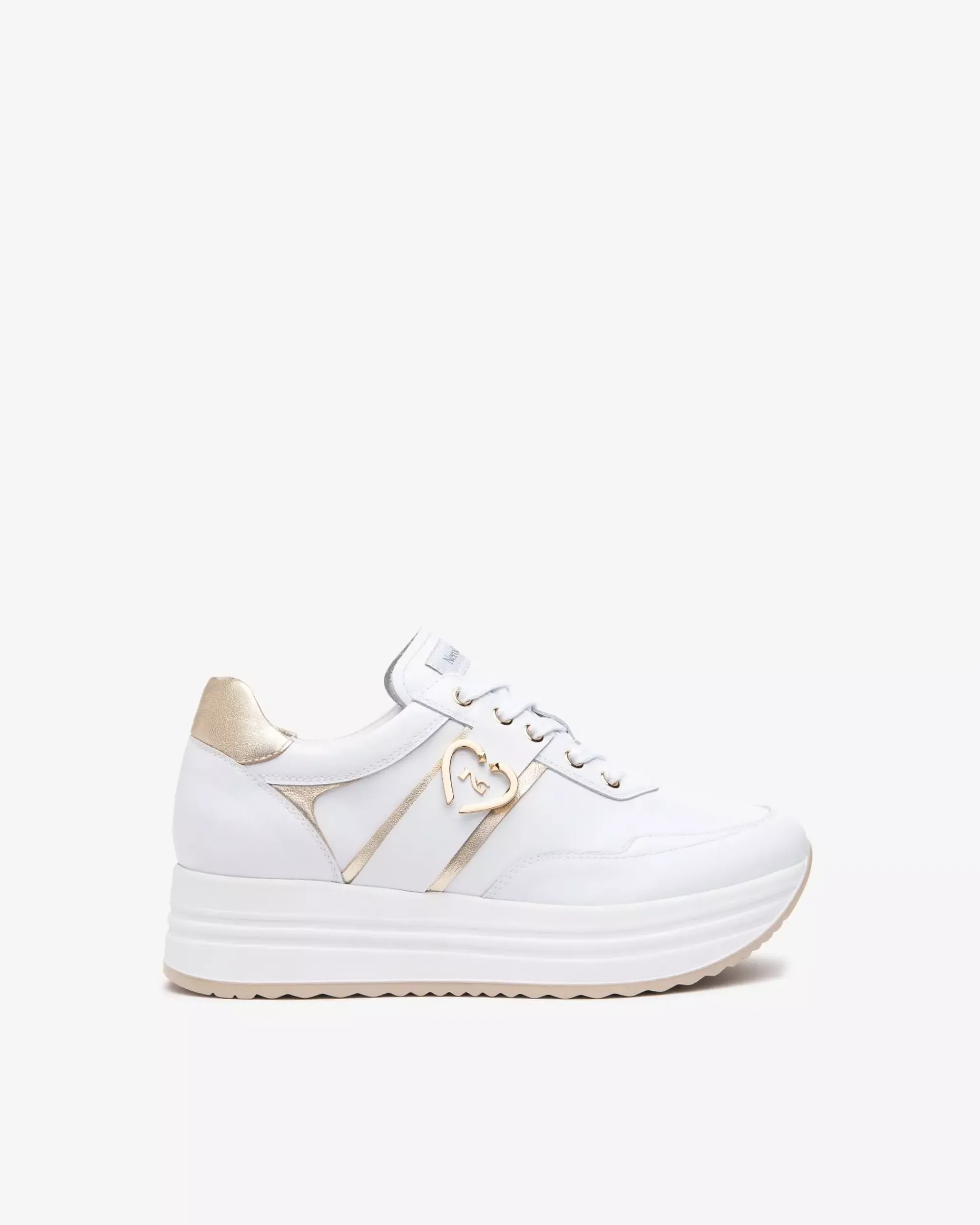 Nero Giardini Sneakers Donna in Pelle e Materiale Tecnico Bianco Sale