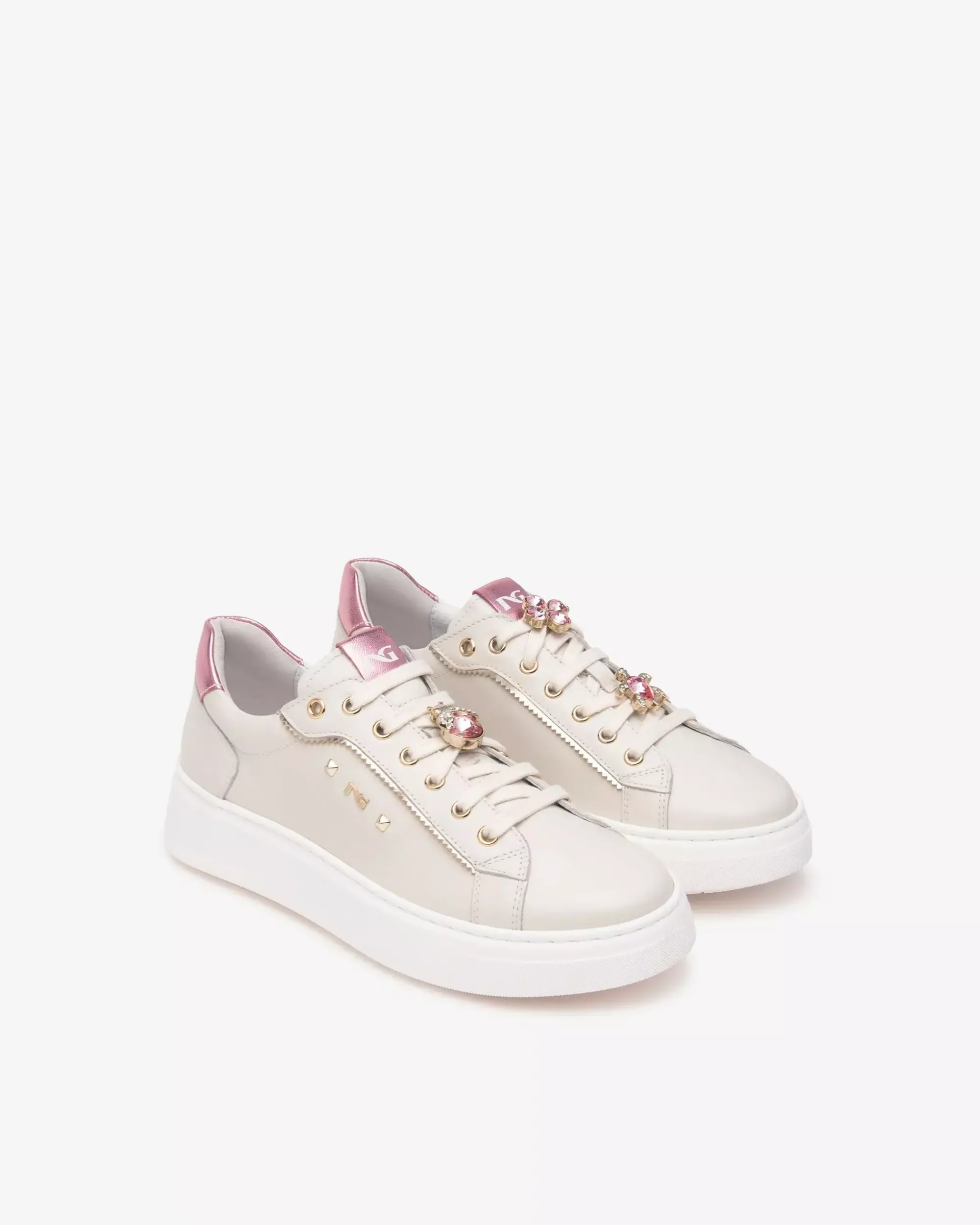 Nero Giardini Sneakers Donna in Pelle e Materiale Tecnico Outlet