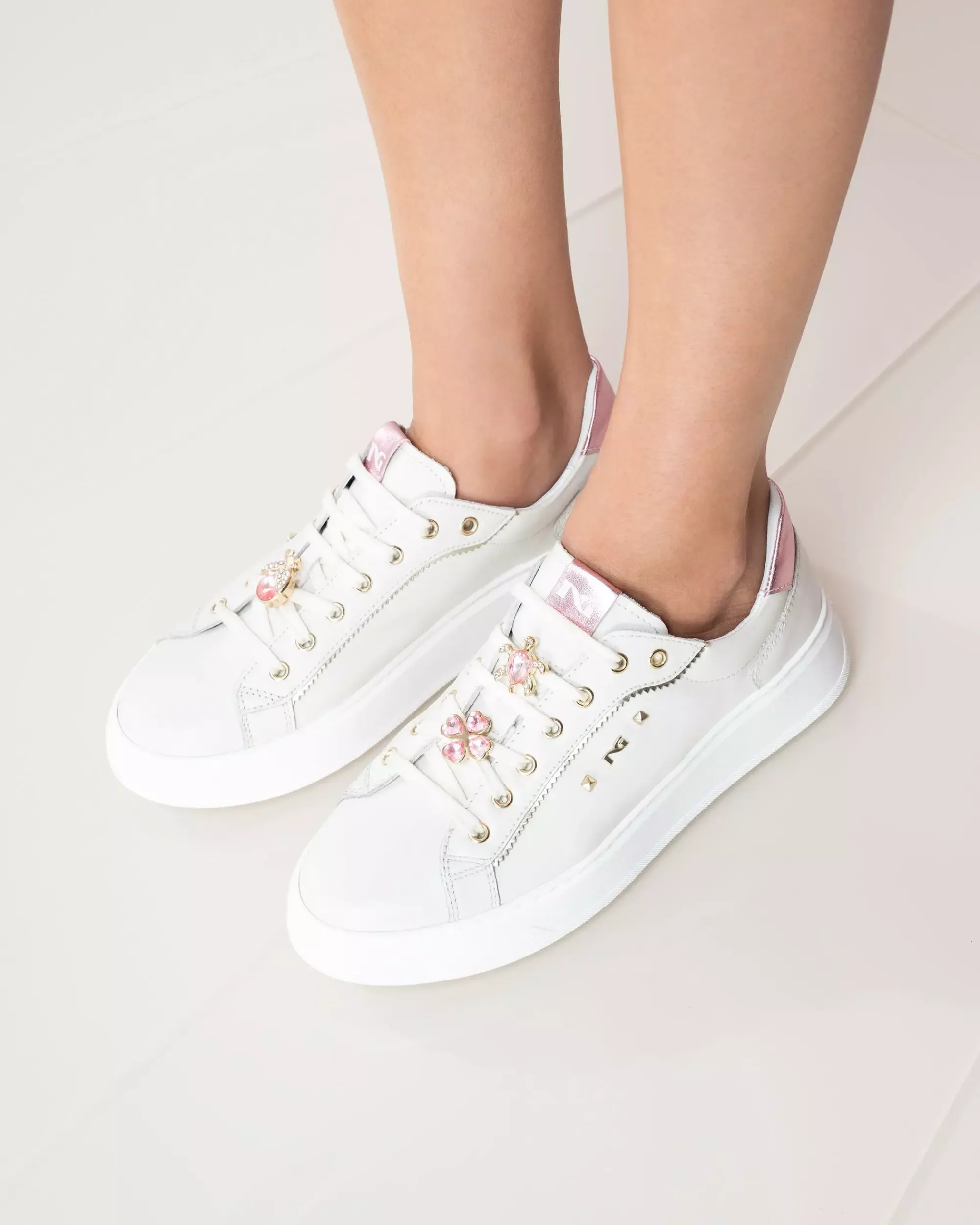 Nero Giardini Sneakers Donna in Pelle e Materiale Tecnico Outlet