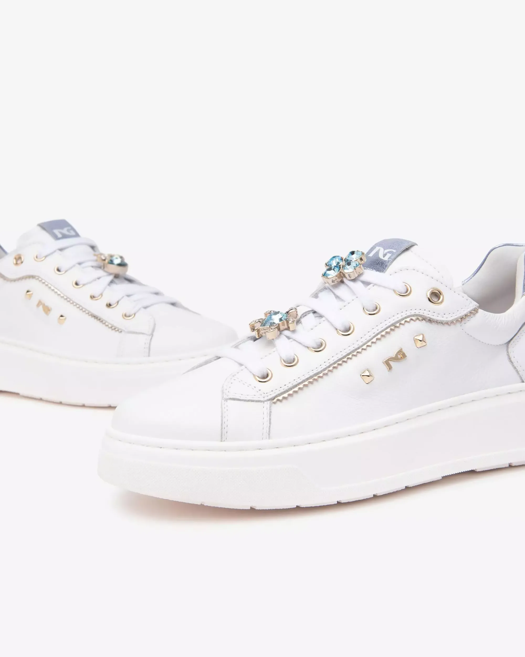 Nero Giardini Sneakers Donna in Pelle e Materiale Tecnico Outlet