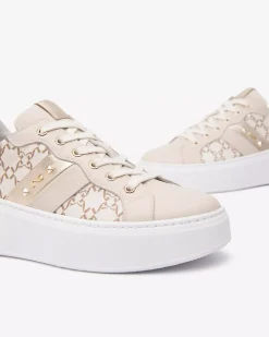 Nero Giardini Sneakers Donna in Pelle e Materiale Tecnico New