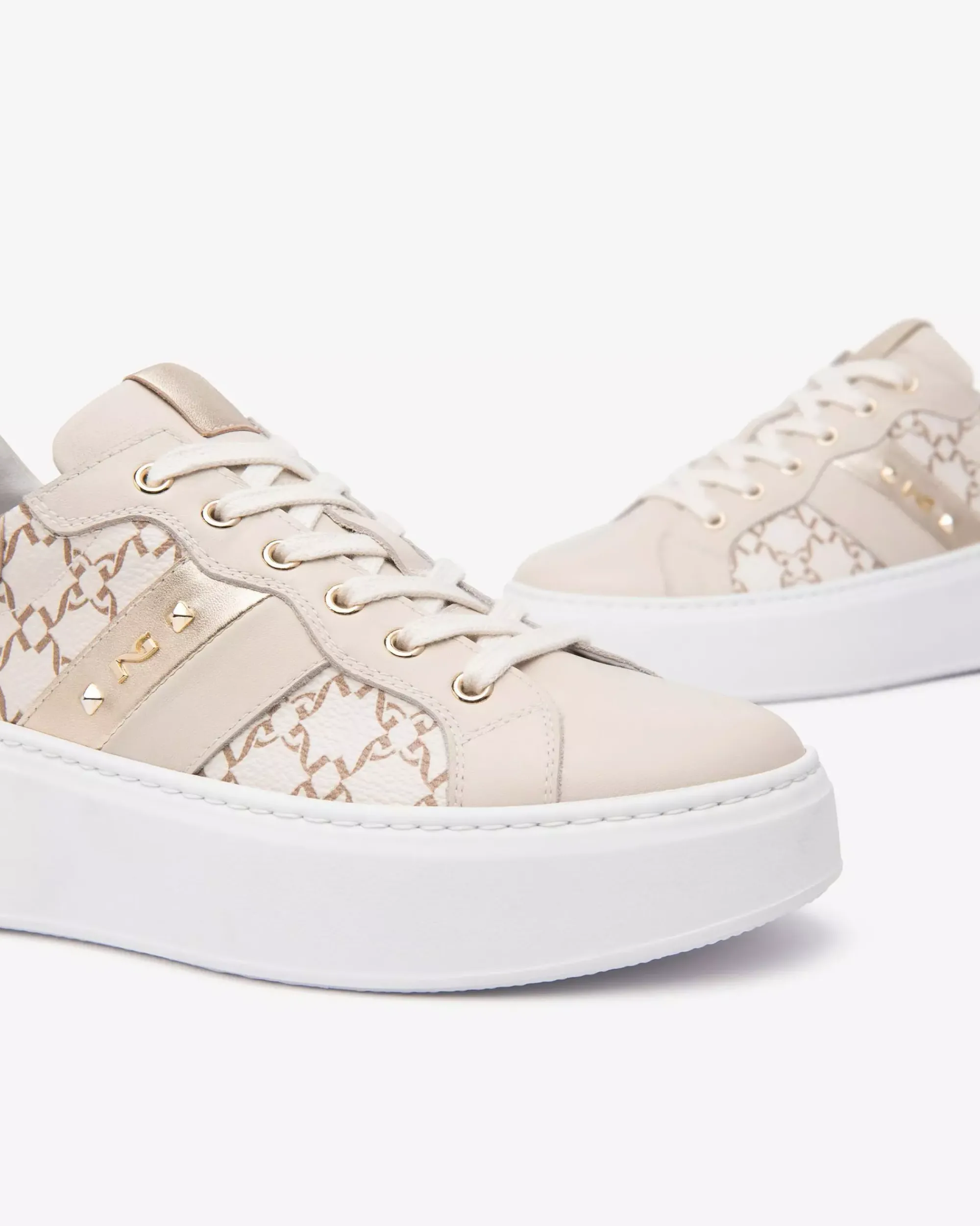 Nero Giardini Sneakers Donna in Pelle e Materiale Tecnico New