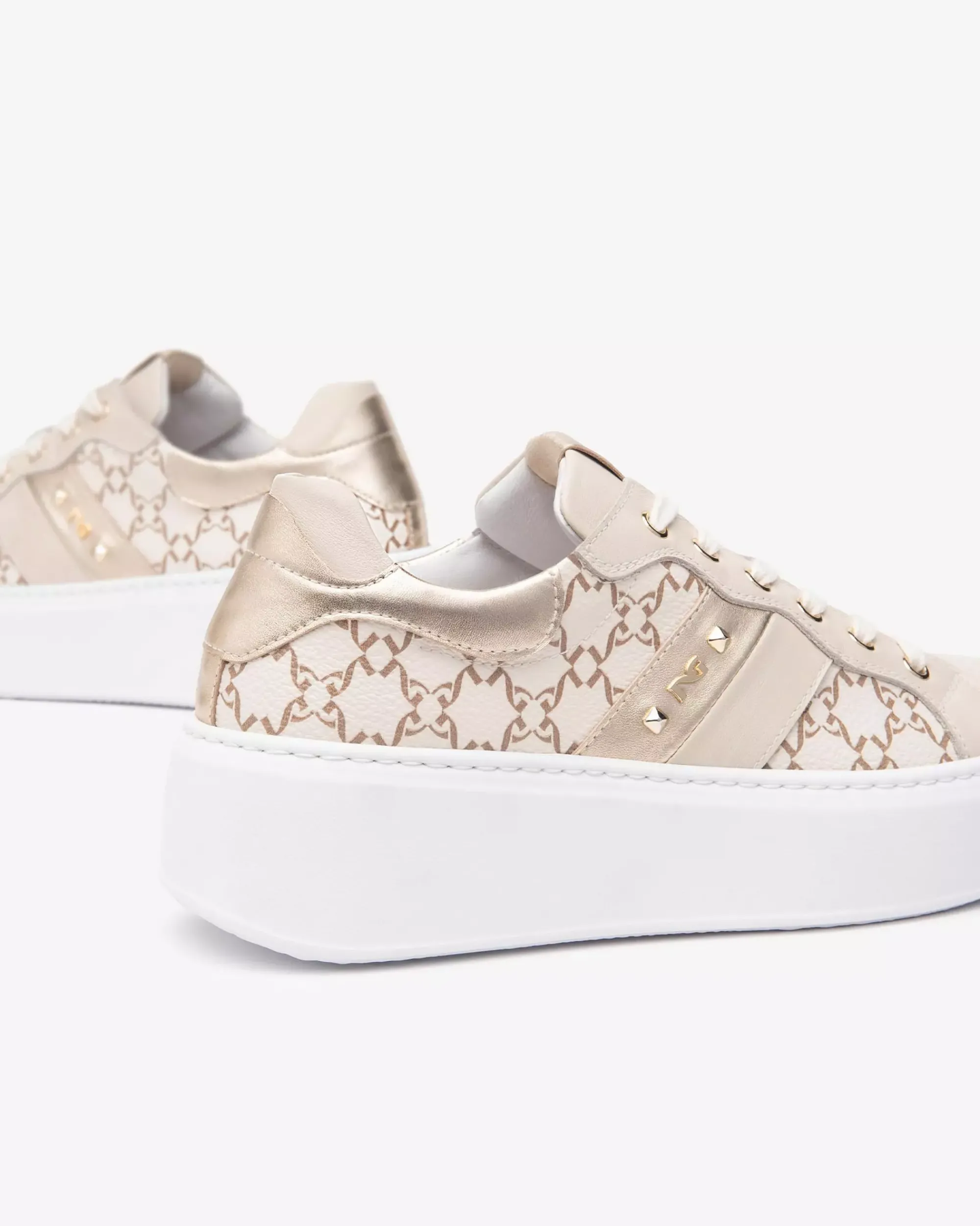 Nero Giardini Sneakers Donna in Pelle e Materiale Tecnico New