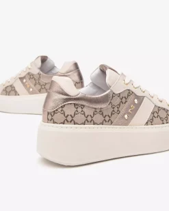 Nero Giardini Sneakers Donna in Pelle e Materiale Tecnico New