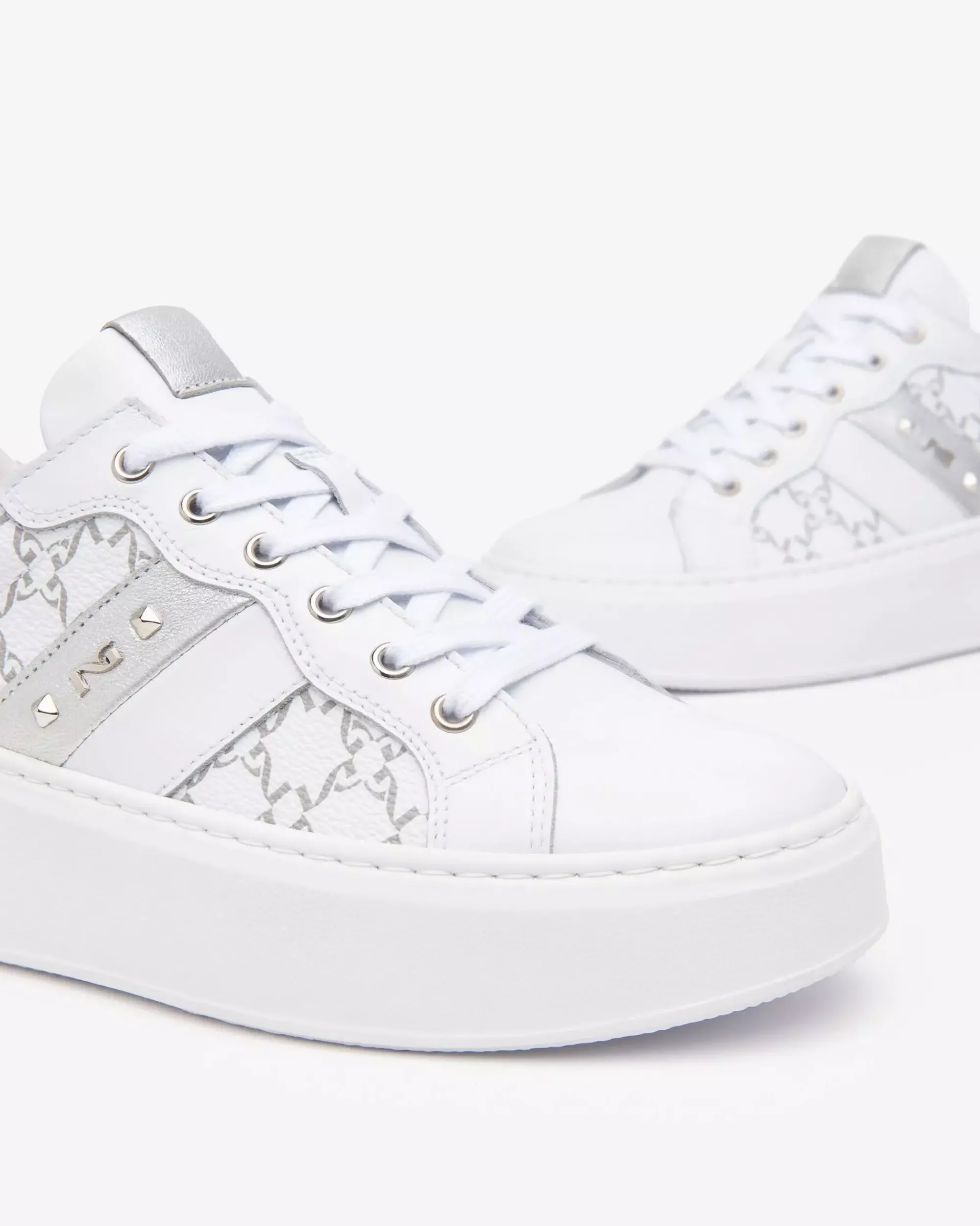 Nero Giardini Sneakers Donna in Pelle e Materiale Tecnico New