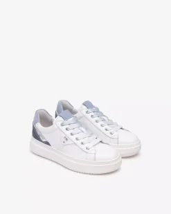 Nero Giardini Sneakers Donna in Pelle e Suede Celeste Hot