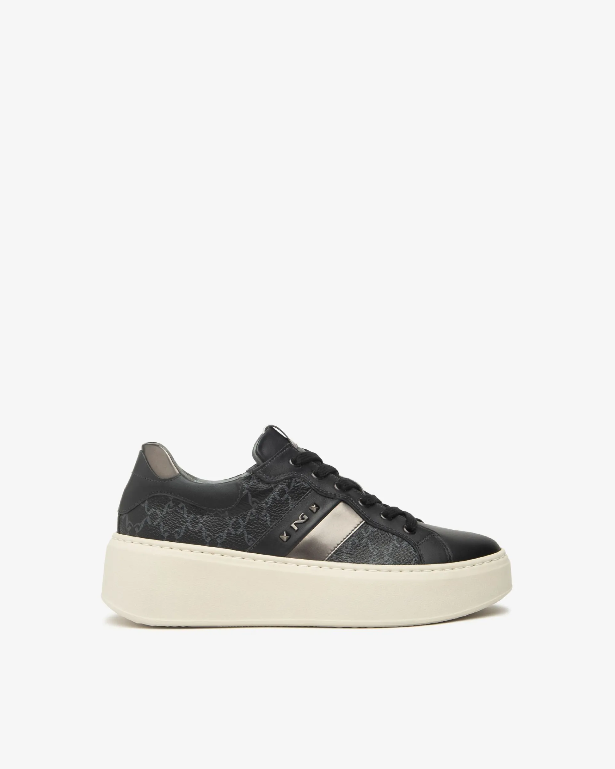 Nero Giardini Sneakers Donna in Pelle, Materiale Tecnico e Suede New