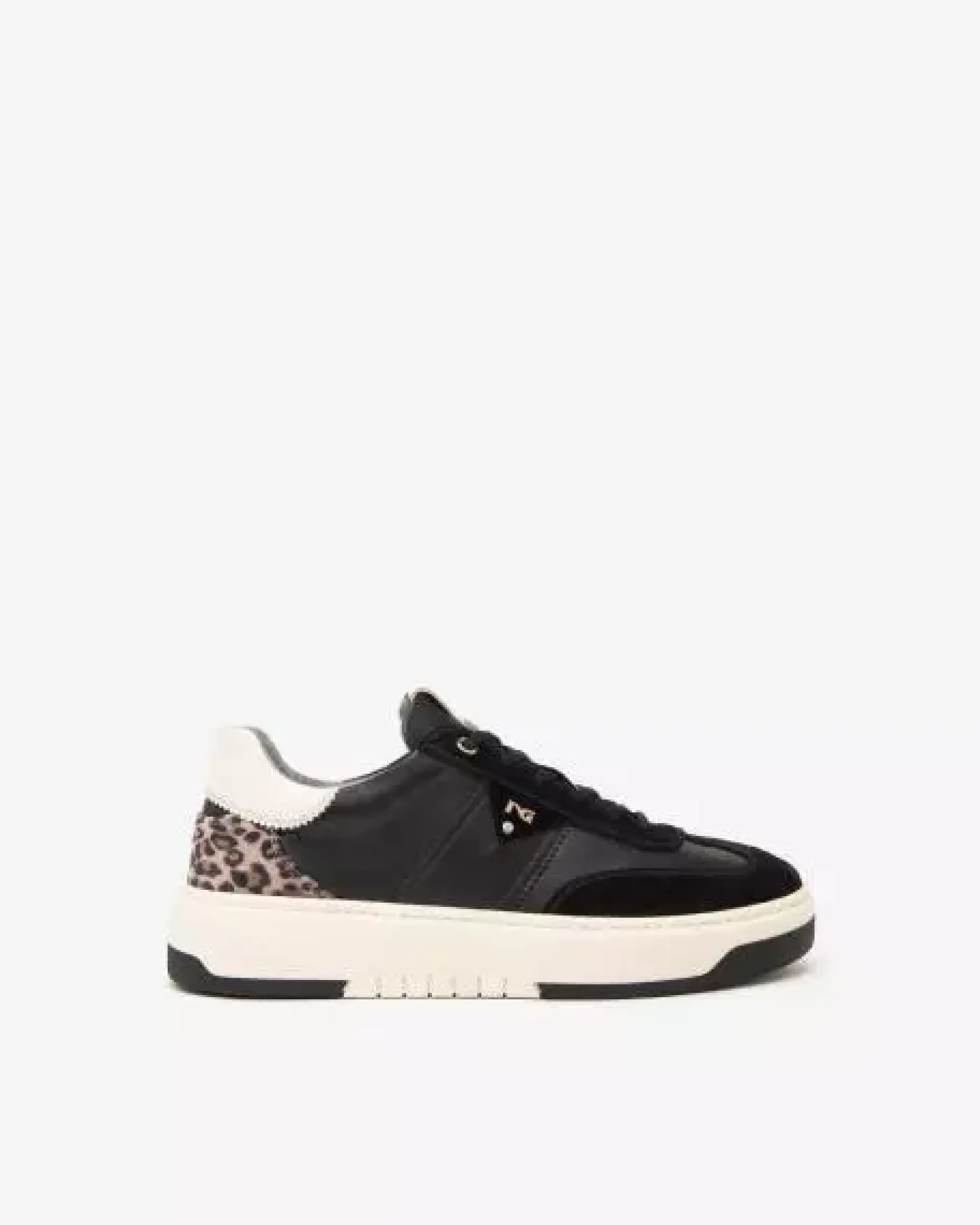 Nero Giardini Sneakers Donna in Pelle, Suede e Materiale Tecnico Nero New