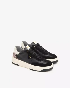 Nero Giardini Sneakers Donna in Pelle, Suede e Materiale Tecnico Nero New