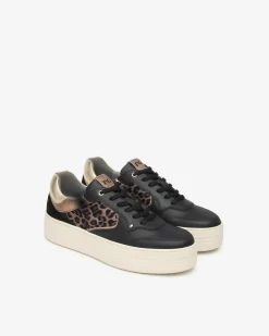 Nero Giardini Sneakers Donna in Pelle, Suede e Materiale Tecnico Nero Sale