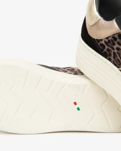 Nero Giardini Sneakers Donna in Pelle, Suede e Materiale Tecnico Nero Sale