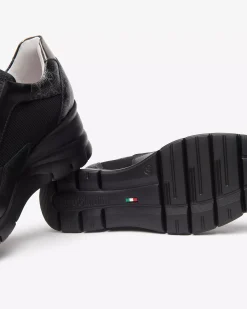 Nero Giardini Sneakers Donna in Pelle, Tela e Materiale Tecnico Hot