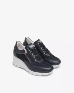 Nero Giardini Sneakers Donna in Pelle, Tela e Materiale Tecnico Hot