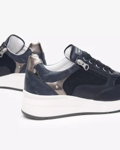 Nero Giardini Sneakers Donna in Pelle, Tela e Materiale Tecnico Clearance