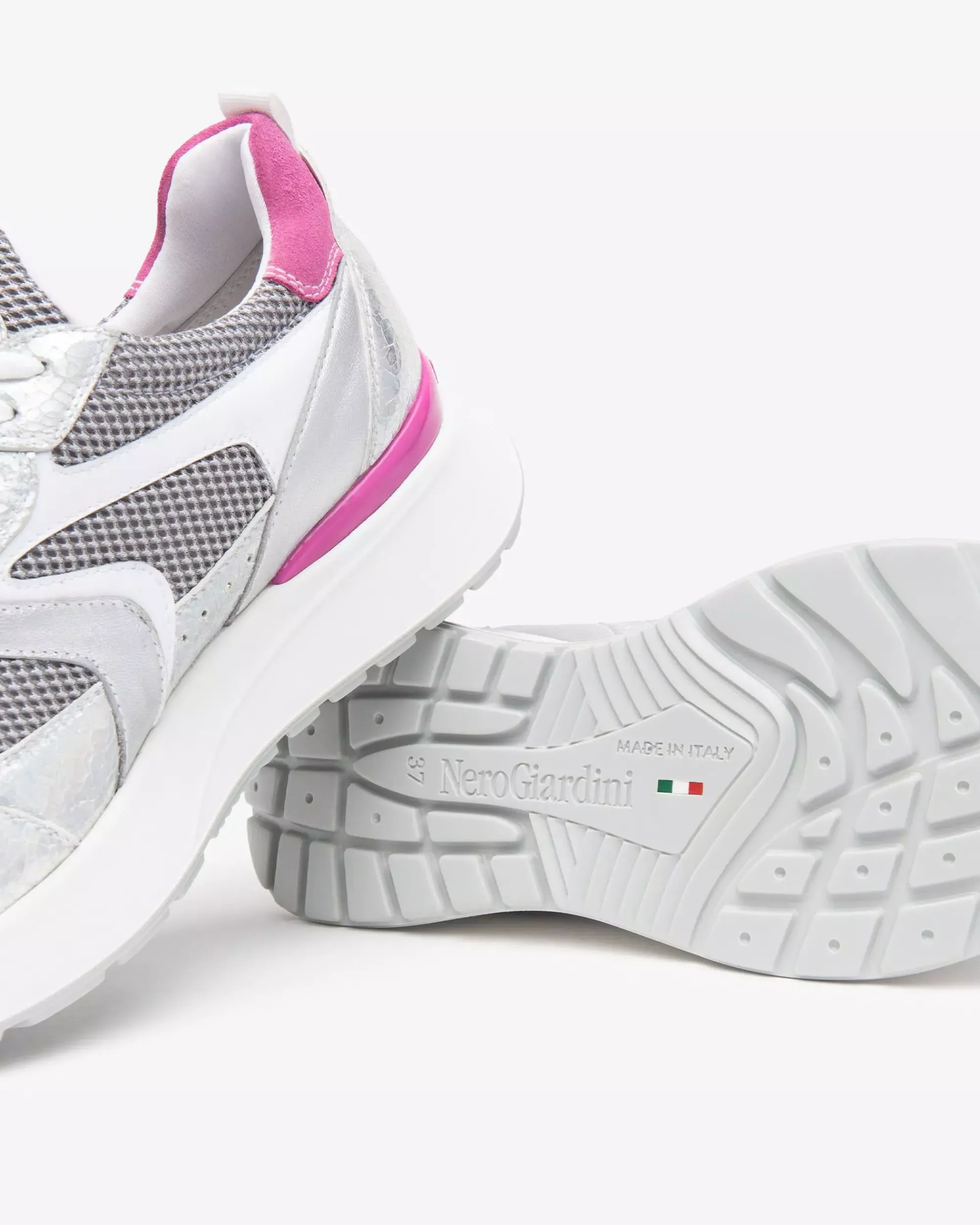 Nero Giardini Sneakers Donna in Pelle, Tela e Suede Sale